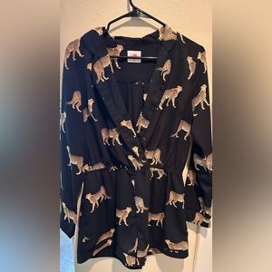 Leopard Romper